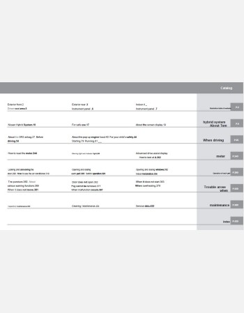 nissan skyline hybrid 2019-2020 owners manual in english